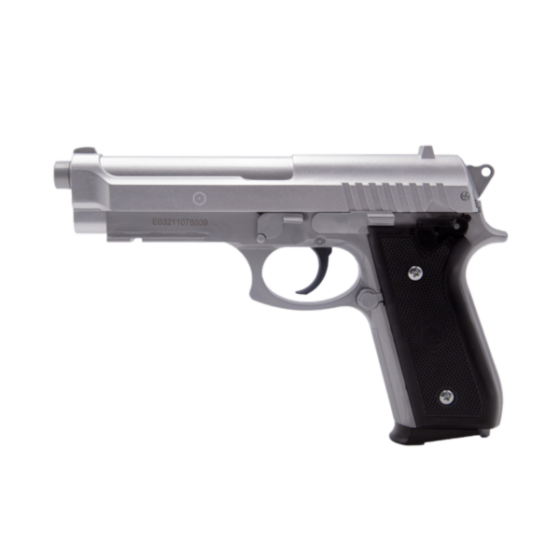 Pistol-manual-Airsoft-PT92-Silver-Metal-Slide-Cybergun-1